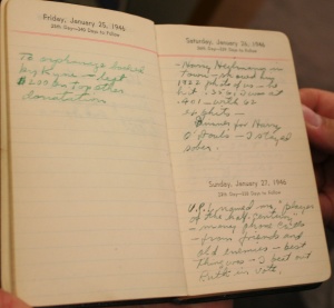 Ty Cobb's 1946 diary Ty Cobb's 1946 diary